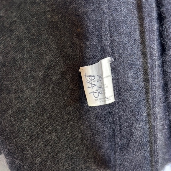 Vince Charcoal Open Front Cashmere Cardigan - Picture 3 of 4